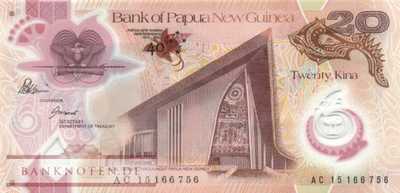 Papua New Guinea - 20  Kina - 40 years independence (#049_UNC)