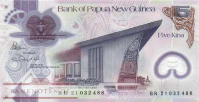 Papua New Guinea - 5  Kina (#051c_UNC)