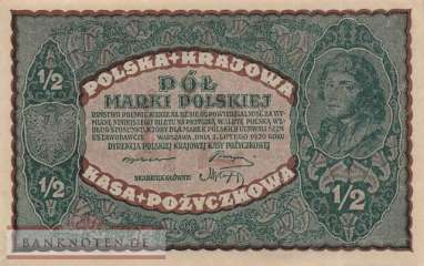 Polen - 1/2  Marki (#030_XF)