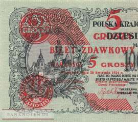 Polen - 5  Groszy (#043a_UNC)