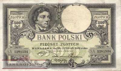 Poland - 500  Zlotych (#058_VF)
