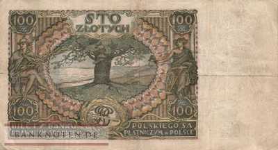 Polen - 100  Zlotych (#075a_F)