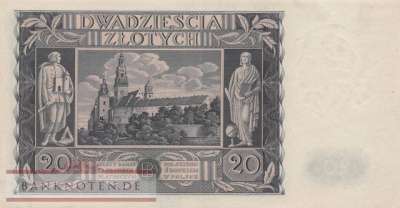 Polen - 20  Zlotych (#077_XF)