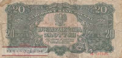 Polen - 20  Zlotych (#113a-1_VG)