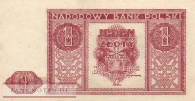 Polen - 1  Zloty (#123_AU)