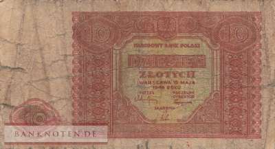 Polen - 10  Zlotych (#126_G)