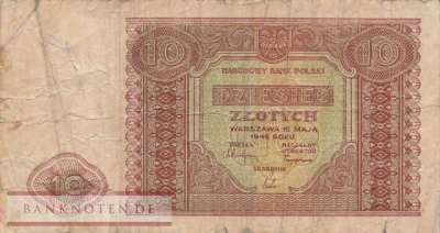 Poland - 10  Zlotych (#126_VG)