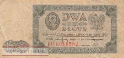 Poland - 2  Zlote (#134-2_F)