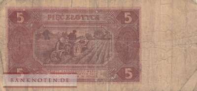 Poland - 5  Zlotych (#135-2_VG)