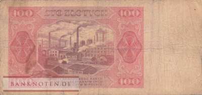 Polen - 100  Zlotych (#139a-2_F)