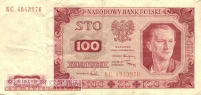 Poland - 100  Zlotych (#139a_VF)