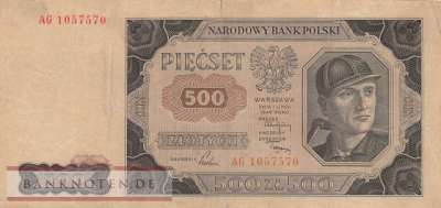 Poland - 500  Zlotych (#140-1_F)