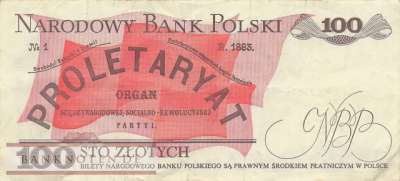 Polen - 100  Zlotych (#143e-88_VF)