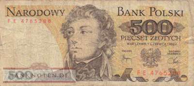 Polen - 500  Zlotych (#145d_F)