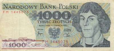Polen - 1.000  Zlotych (#146c_VF)