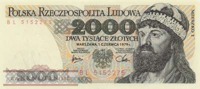 Polen - 2.000  Zlotych (#147b_UNC)