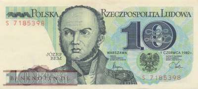 Poland - 10  Zlotych (#148a_XF)