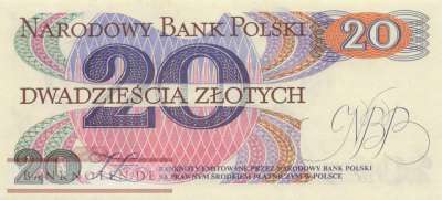 Polen - 20  Zlotych (#149a-1_UNC)