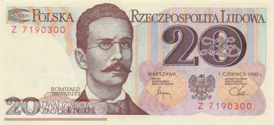 Polen - 20  Zlotych (#149a-1_UNC)