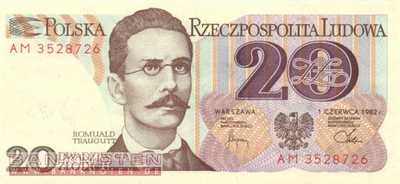 Polen - 20  Zlotych (#149a_UNC)