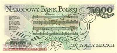 Polen - 5.000  Zlotych (#150c_UNC)