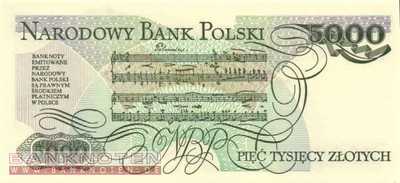 Poland - 5.000  Zlotych (#150c_UNC)