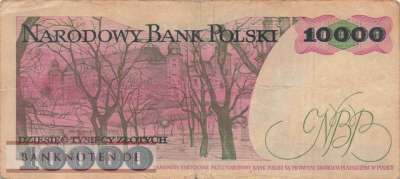 Poland - 10.000  Zlotych (#151a_F)
