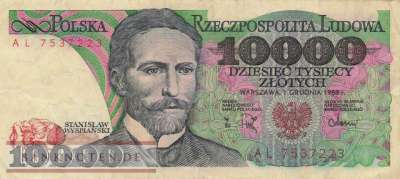 Polen - 10.000  Zlotych (#151b_VF)