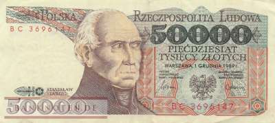 Polen - 50.000  Zlotych (#153a-1_VF)