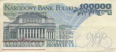 Polen - 100.000  Zlotych (#154a_VF)
