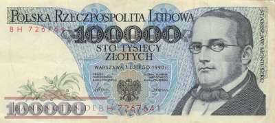 Polen - 100.000  Zlotych (#154a_VF)
