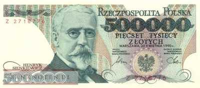 Poland - 500.000  Zlotych (#156a_UNC)
