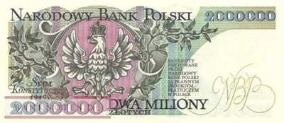 Poland - 2 Million Zlotych (#158b_UNC)