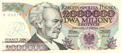Poland - 2 Million Zlotych (#158b_UNC)