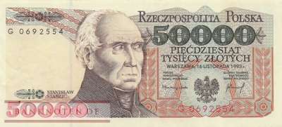 Polen - 50.000  Zlotych (#159a_VF)