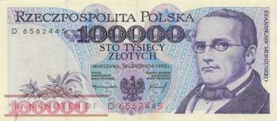 Polen - 100.000  Zlotych (#160a_XF)