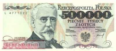 Polen - 500.000  Zlotych (#161a_UNC)