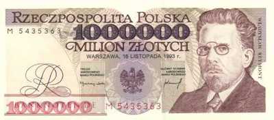 Poland - 1 Million Zlotych (#162a_UNC)