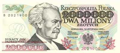 Poland - 2 Million Zlotych (#163a_UNC)