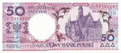 Poland - 50  Zlotych (#169a_UNC)
