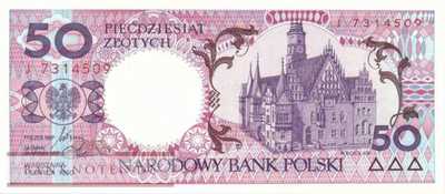 Poland - 50  Zlotych (#169a_UNC)