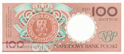 Polen - 100  Zlotych (#170a_UNC)