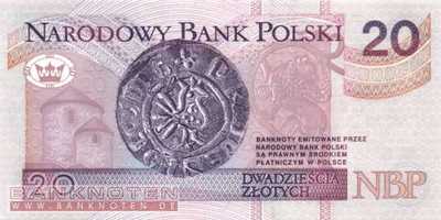 Polen - 20  Zlotych (#174a_UNC)