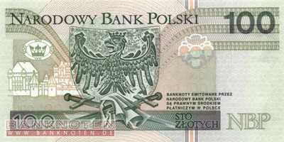 Polen - 100  Zlotych (#176a_UNC)