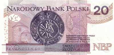 Polen - 20  Zlotych (#184a_UNC)