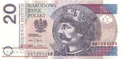 Poland - 20  Zlotych (#184a_UNC)