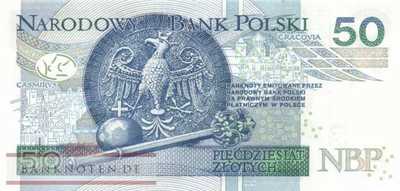 Polen - 50  Zlotych (#185b_UNC)