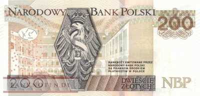 Poland - 200  Zlotych (#189a_UNC)