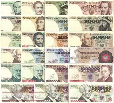 Polen: 10 - 2 Millionen Zlotych im Buch (23 Banknoten)