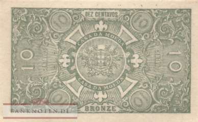 Portugal - 10  Centavos (#093a_XF)